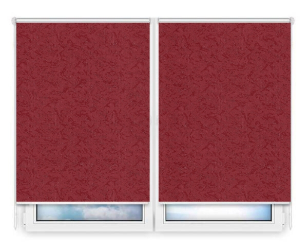 Рулонные шторы Мини Шелк-бордовый цена. Купить в «Мастерская Жалюзи»